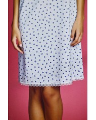 Camicia da notte mezza manica collo serafino Andra 9341