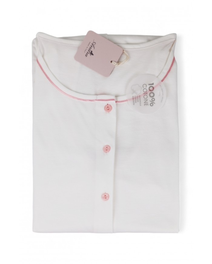 Camicia da notte aperta avanti spalla larga Andra 9494