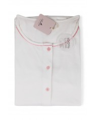 Camicia da notte aperta avanti spalla larga Andra 9494