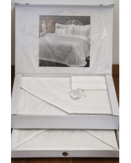 Coordinato matrimoniale Copriletto e Completo lenzuola Sophie Chiarelle art. Serena