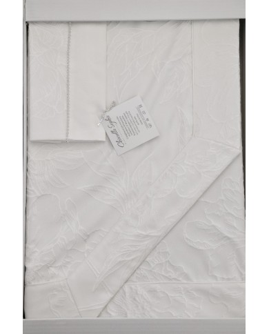 Coordinato matrimoniale Copriletto e Completo lenzuola Sophie Chiarelle art. Serena