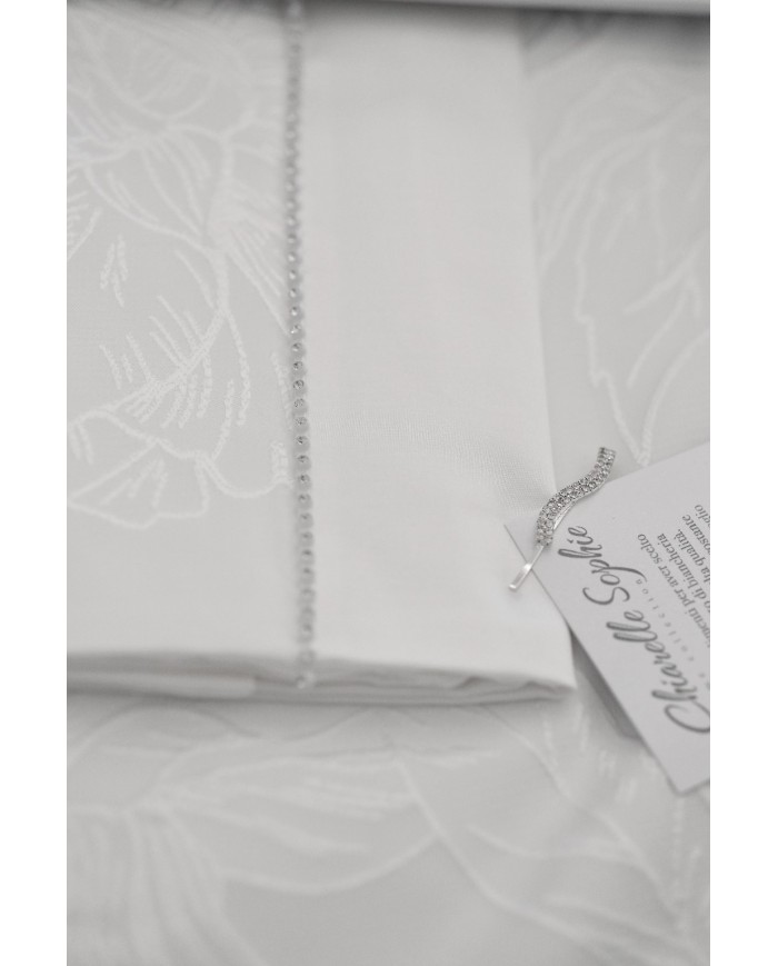 Coordinato matrimoniale Copriletto e Completo lenzuola Sophie Chiarelle art. Serena