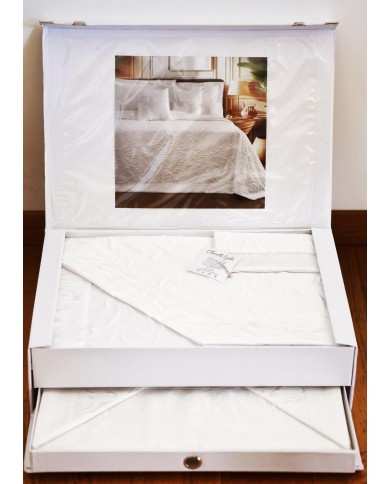 Coordinato matrimoniale Copriletto e Completo lenzuola Sophie Chiarelle art. Sara