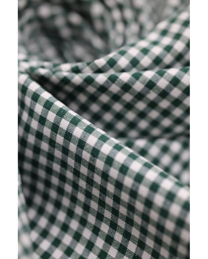 Tessuto al metro a quadretti piccoli cotone altezza 280 - VERDE