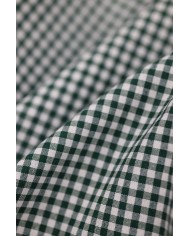 Tessuto al metro a quadretti piccoli cotone altezza 280 - VERDE