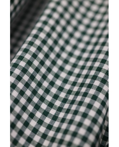 Tessuto al metro a quadretti piccoli cotone altezza 280 - VERDE