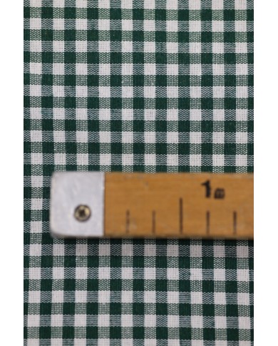 Tessuto al metro a quadretti piccoli cotone altezza 280 - VERDE