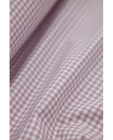 Tessuto al metro a quadretti piccoli altezza 280 - ROSA