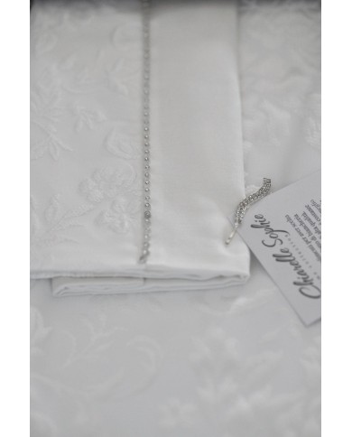 Coordinato matrimoniale Copriletto e Completo lenzuola Sophie Chiarelle art. Rose