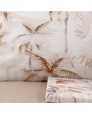 Completo lenzuola matrimoniale Zucchi in percalle di cotone art. Palm Tree