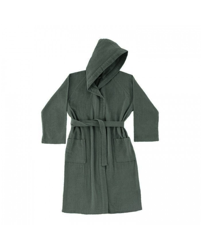 Accappatoio in microspugna di cotone, casa, viaggio e sport