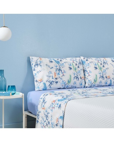 Completo lenzuola matrimoniale Zucchi in percalle di cotone art. Puket