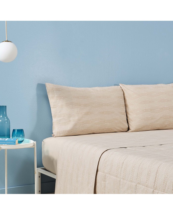 Completo lenzuola matrimoniale Zucchi in percalle di cotone art. Tratto