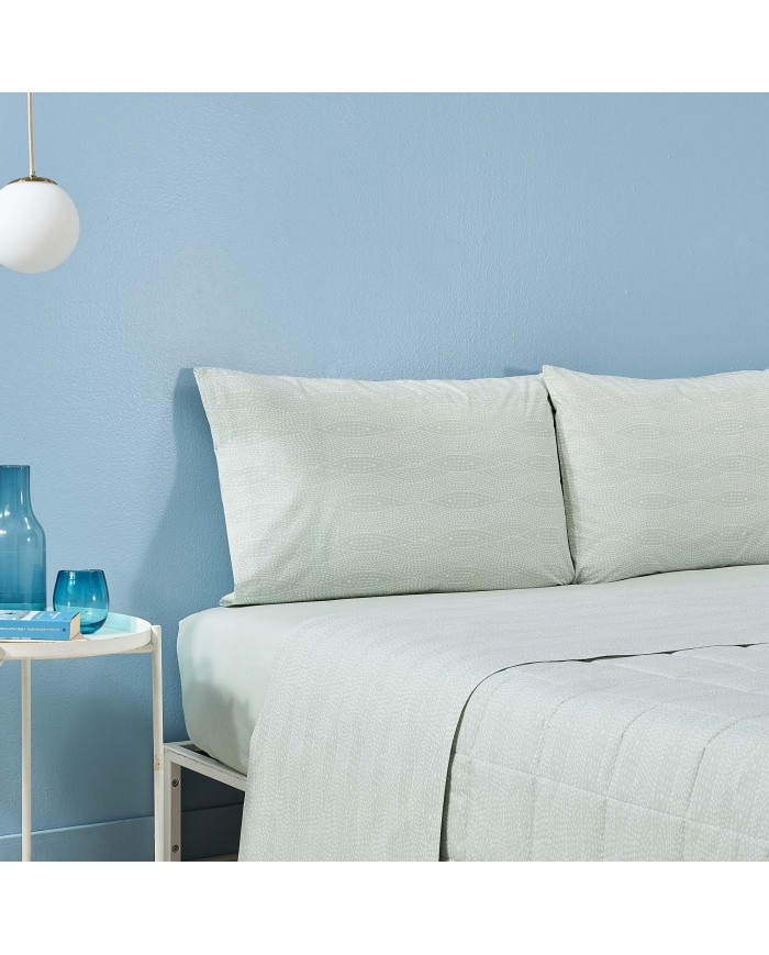 Completo lenzuola matrimoniale Zucchi in percalle di cotone art. Tratto