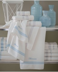 Coppia di asciugamani nido d'ape Blumarine art. Tennis