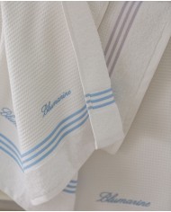 Coppia di asciugamani nido d'ape Blumarine art. Tennis