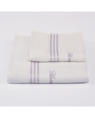 Coppia di asciugamani nido d'ape Blumarine art. Tennis