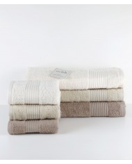 Set asciugamani spugna cotone 3+3 Neith Nicole