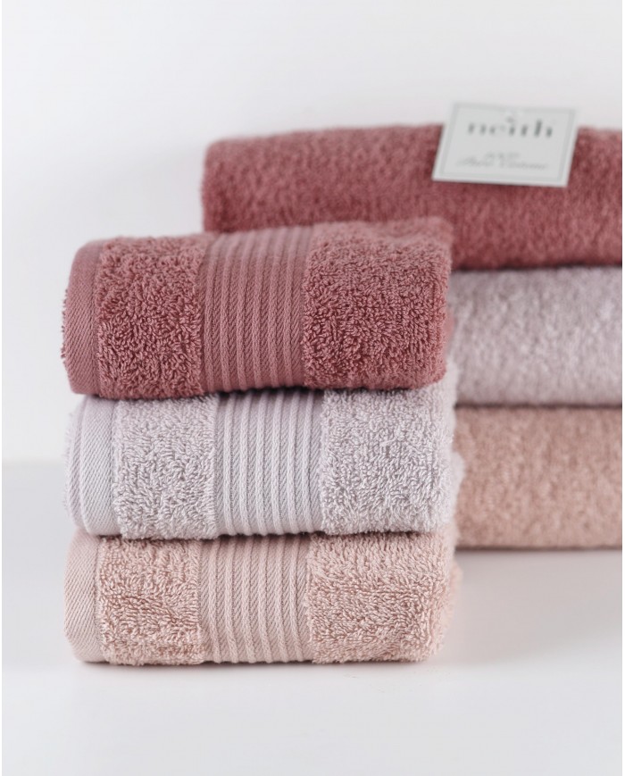 Set asciugamani spugna cotone 3+3 Neith Nicole