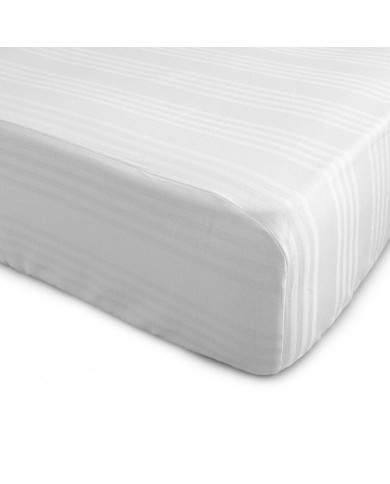 Coprimaterasso matrimoniale Menfi con angoli maxi 30cm in puro cotone fasciato