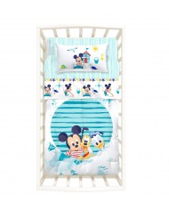 Trapunta invernale lettino con paracolpi baby Mickey&Pluto Disney by Caleffi