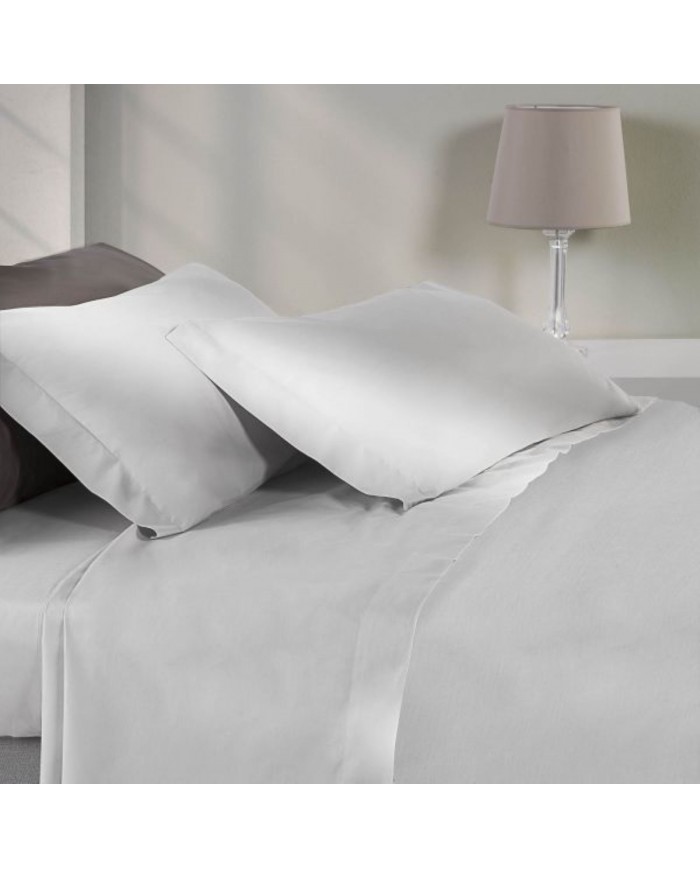 Completo lenzuola matrimoniale in percalle Louisiana Mirabello