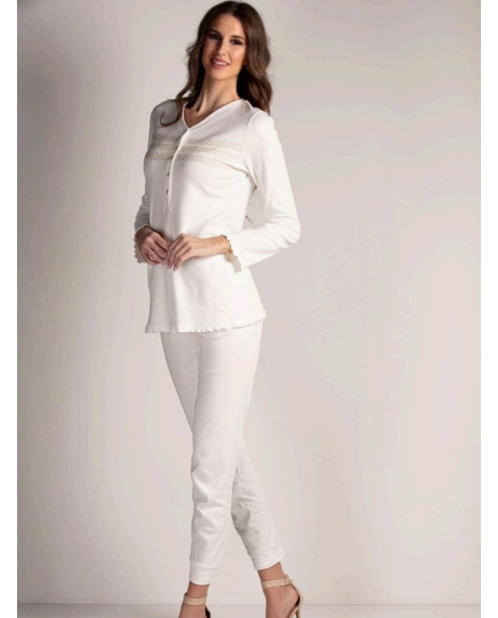 Pigiama donna in 100% caldo cotone Lunatica 42120
