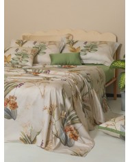 Trapunta matrimoniale in raso operato Alice - Battaglia Classico Italiano