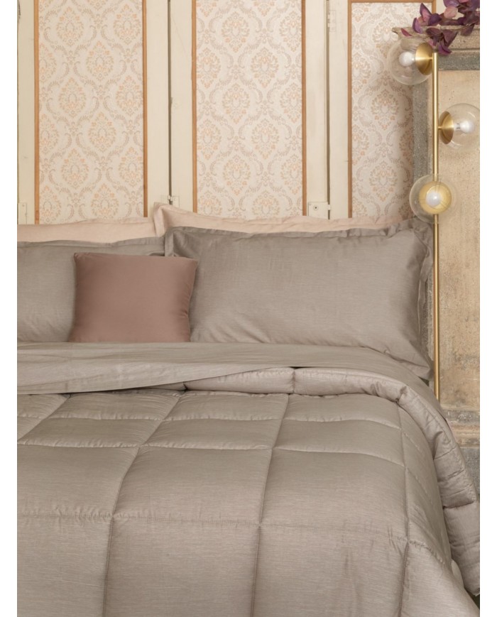 Trapunta matrimoniale in raso di puro cotone Giada Neith