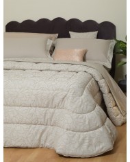 Trapunta matrimoniale in raso operato Alice - Battaglia Classico Italiano