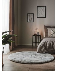 Tappeto tondo in ecopelliccia Eva - S&G Home