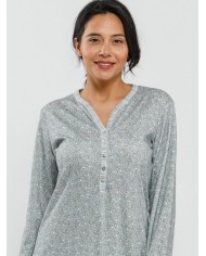 Camicia da notte donna 100% cotone Semplice Vanità - Fida Lingerie 2534