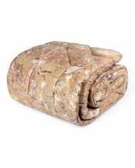 Trapunta matrimoniale in raso di puro cotone Fazzini Giardini d'Oriente