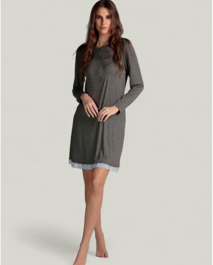 Camicia da notte caldo cotone Lunatica 42144