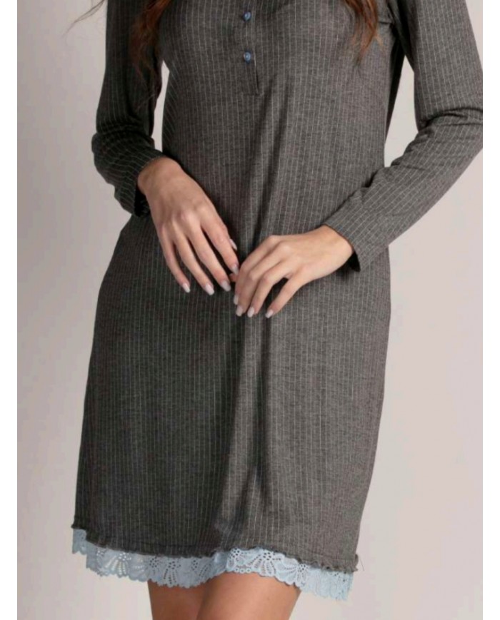 Camicia da notte caldo cotone Lunatica 42144
