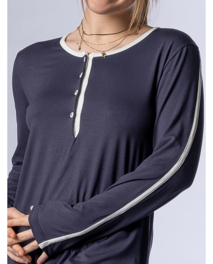 Pigiama donna manica lunga Toscana Lingerie - Federica