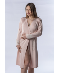 Camicia da notte aperta avanti in cotone modal Toscana Lingerie art. Cinzia