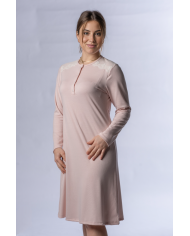 Camicia da notte aperta avanti in cotone modal Toscana Lingerie art. Cinzia