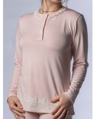 Pigiama serafino in cotone modal Toscana Lingerie art. Cinzia