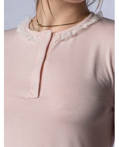 Pigiama serafino in cotone modal Toscana Lingerie art. Cinzia