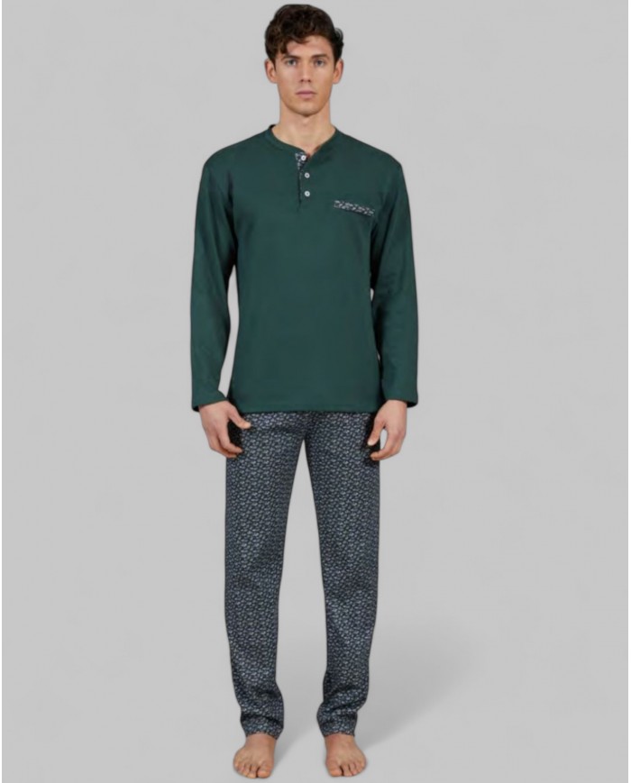 Pigiama uomo 100% caldo cotone Bip Bip 6889 - Made in Italy