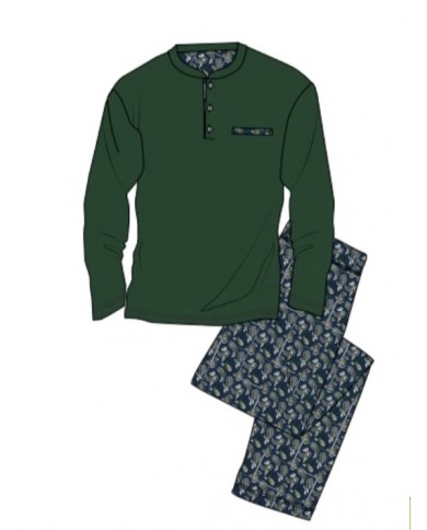 Pigiama uomo 100% caldo cotone Bip Bip 6889 - Made in Italy