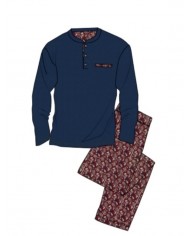 Pigiama uomo 100% caldo cotone Bip Bip 6889 - Made in Italy