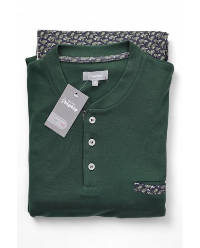 Pigiama uomo 100% caldo cotone Bip Bip 6889 - Made in Italy
