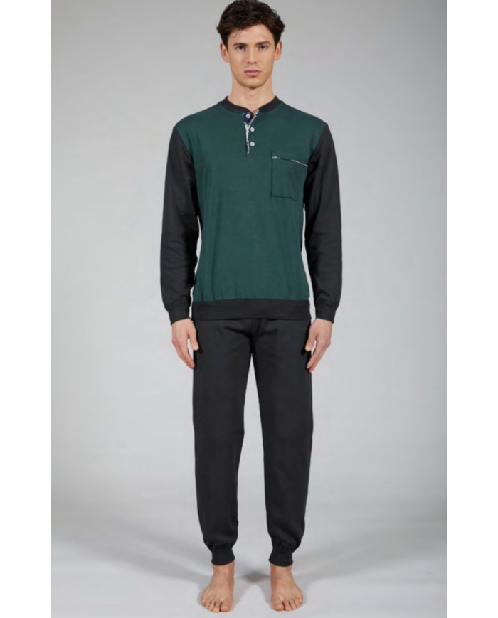 Pigiama uomo 100% caldo cotone Bip Bip Conquista 7124