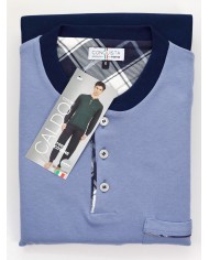 Pigiama uomo 100% caldo cotone Bip Bip Conquista 7124