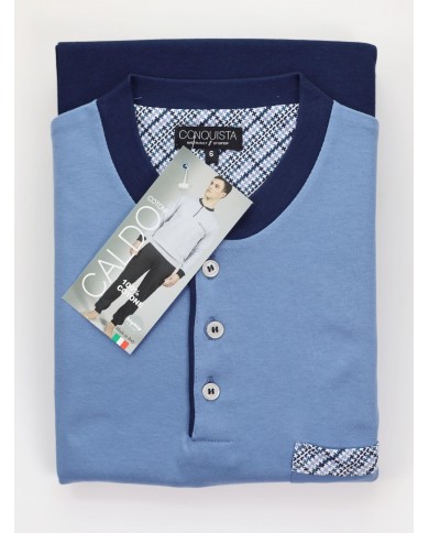 Pigiama uomo 100% caldo cotone Bip Bip Conquista 6438