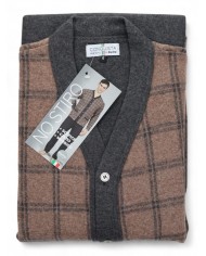 Pigiama uomo cardigan in caldo punto milano Bip Bip Conquista 7170