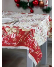 Tovaglia di Natale panama 24 posti - Sommaruga Christmas Golf dis. 1