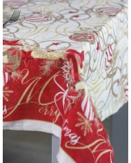 Tovaglia di Natale panama 24 posti - Sommaruga Christmas Golf dis. 1